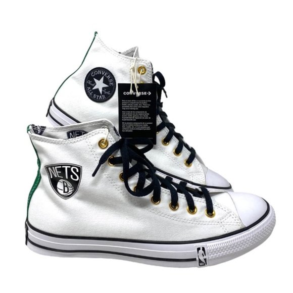 Converse Ctas High Top Canvas White Women's Size Sneakers Custom 172289C-WTBLGR - Picture 3 of 10